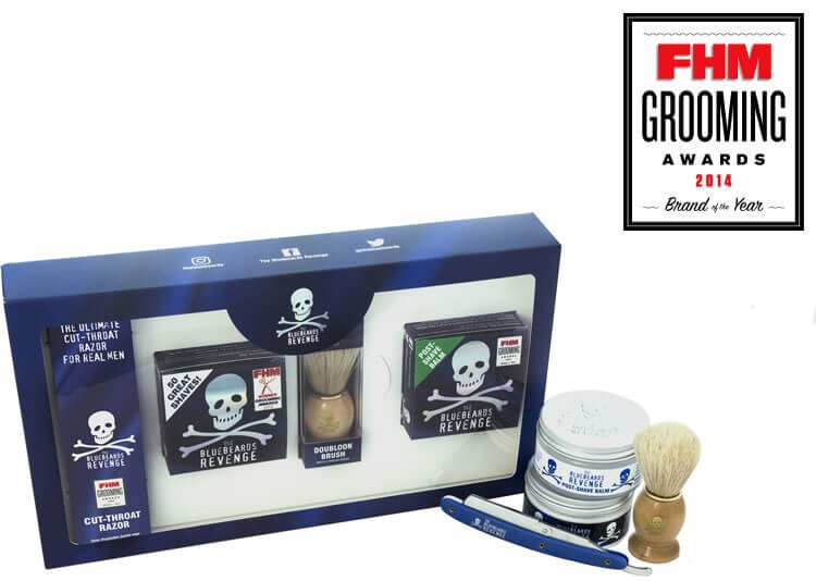 Bluebirds Revenge Straight Razor Kit: Shavette, Rasiercreme, Aftershavebalsam und Rasierpinsel