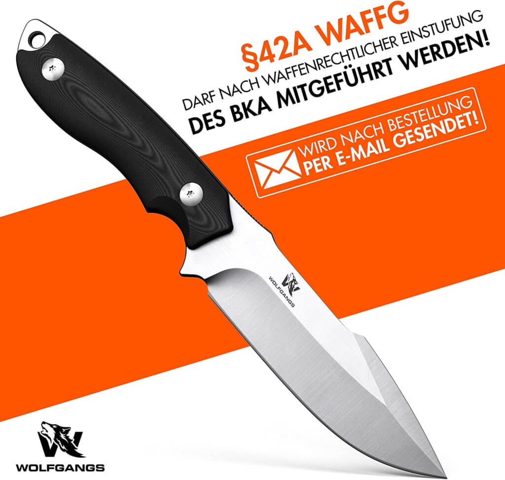 WOLFGANGS BUSHRCAFT MESSER AMBULO LEGAL